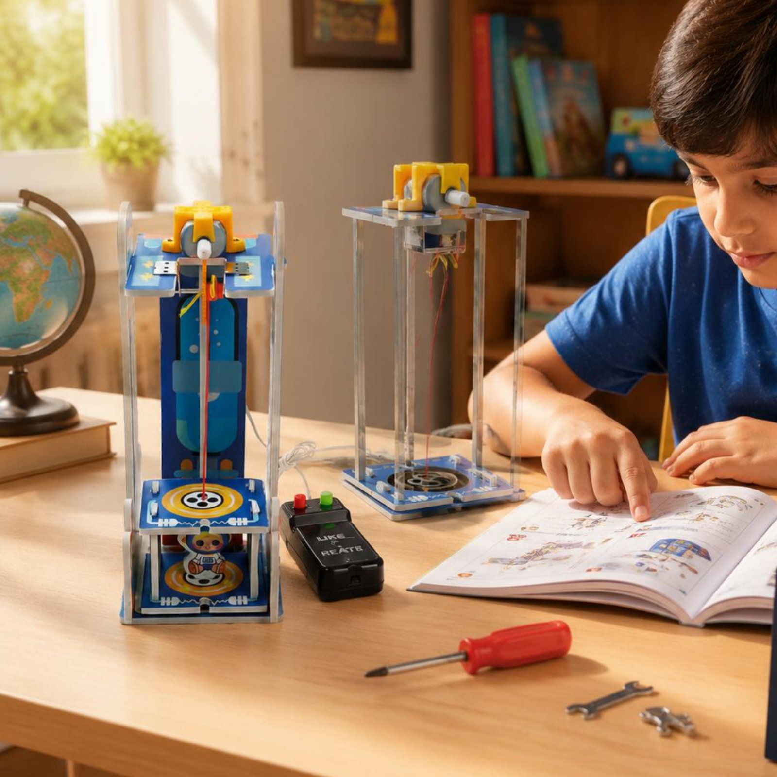 DIY Wooden Elevator Toy Model  - Stem Robotics Kit recension och pris