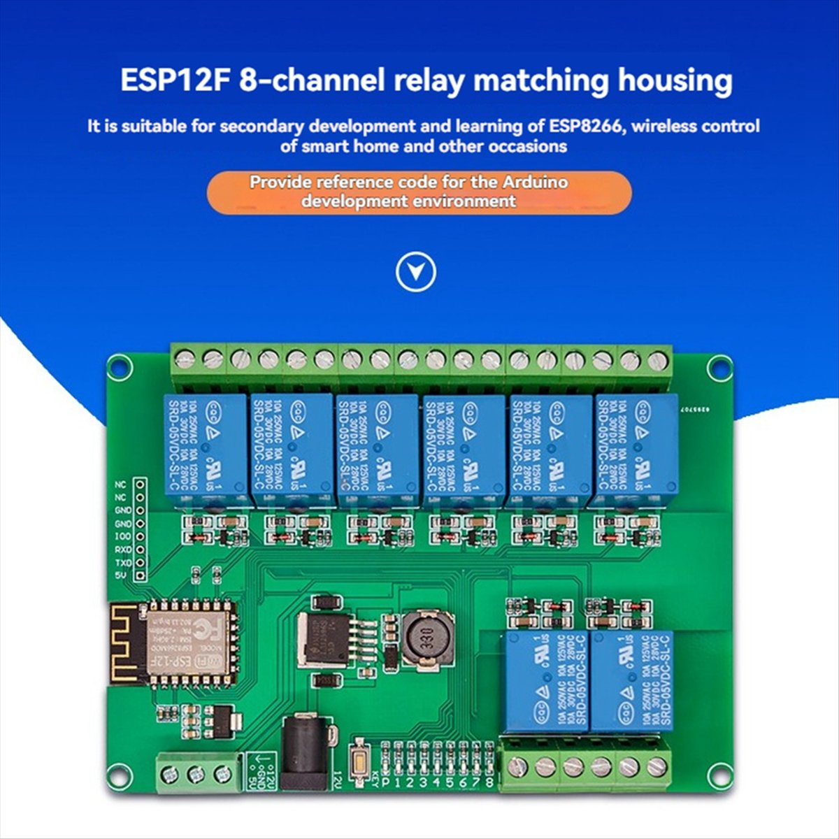 A99X 8-CH Relay Module DC12-24 - Esp8266 Relay Module recension och pris