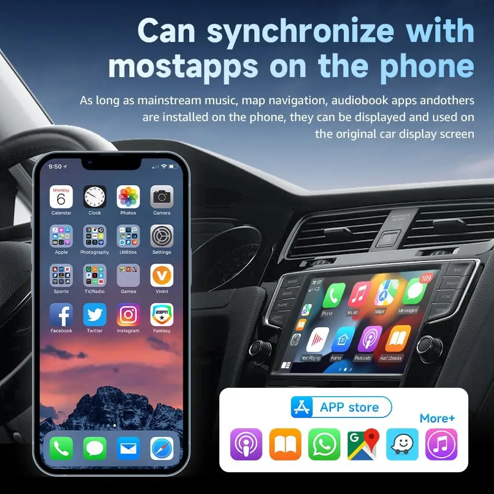 ZHIYU 2 in 1 Wireless Carplay& - Wifi Smart Plug recension och pris