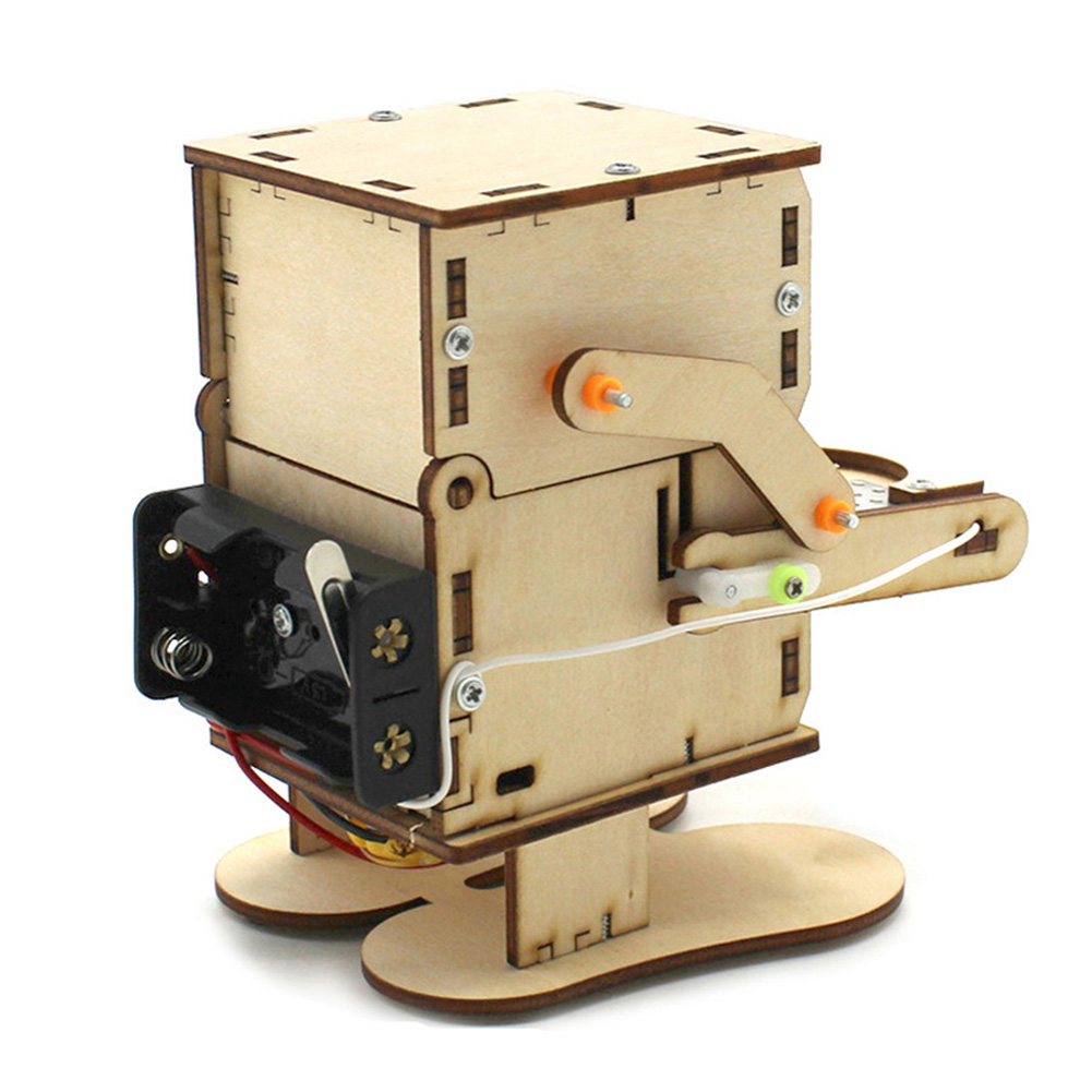 Wooden Assemble DIY Robot Eati - Stem Robotics Kit recension och pris