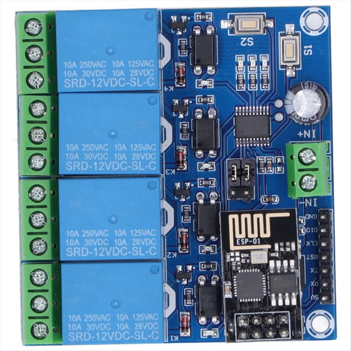 Super Sale 4 Channel WiFi Wire - Esp8266 Relay Module recension och pris