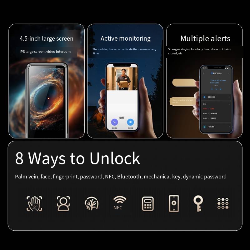 YN S11M Smart Home Digital Ele - Smart Door Lock Wifi recension och pris
