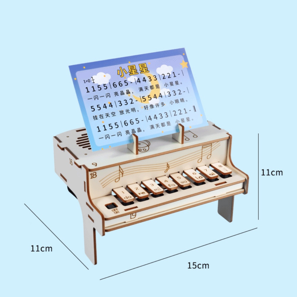 DIY Wooden Electronic Piano Mo - Electronics Project Kit recension och pris