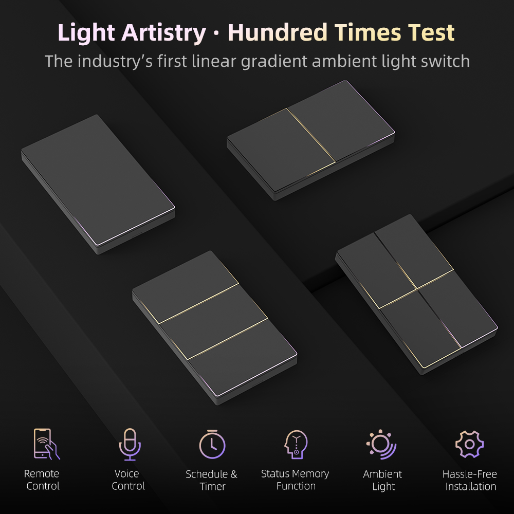 AVATTO 1/2/3/4 Gang WiFi Smart - Smart Light Switch Wifi recension och pris
